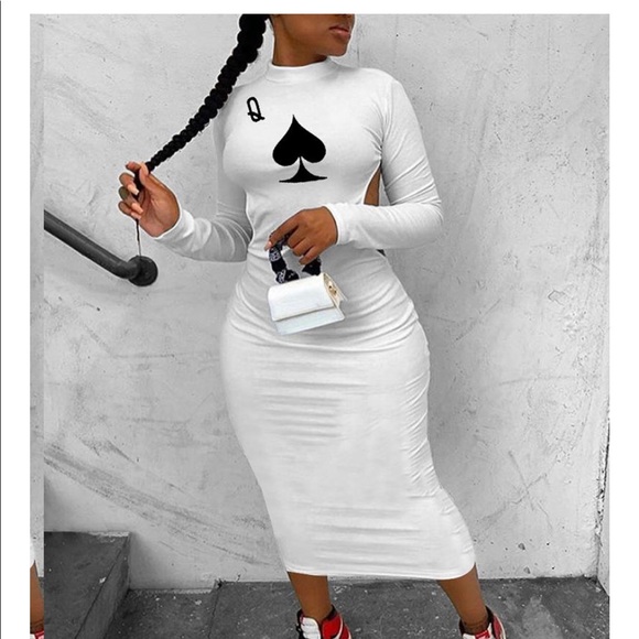 ❤️LAST ONE❤️ 3XL Queen of Spades ♠️ Backless Dress - Picture 3 of 3